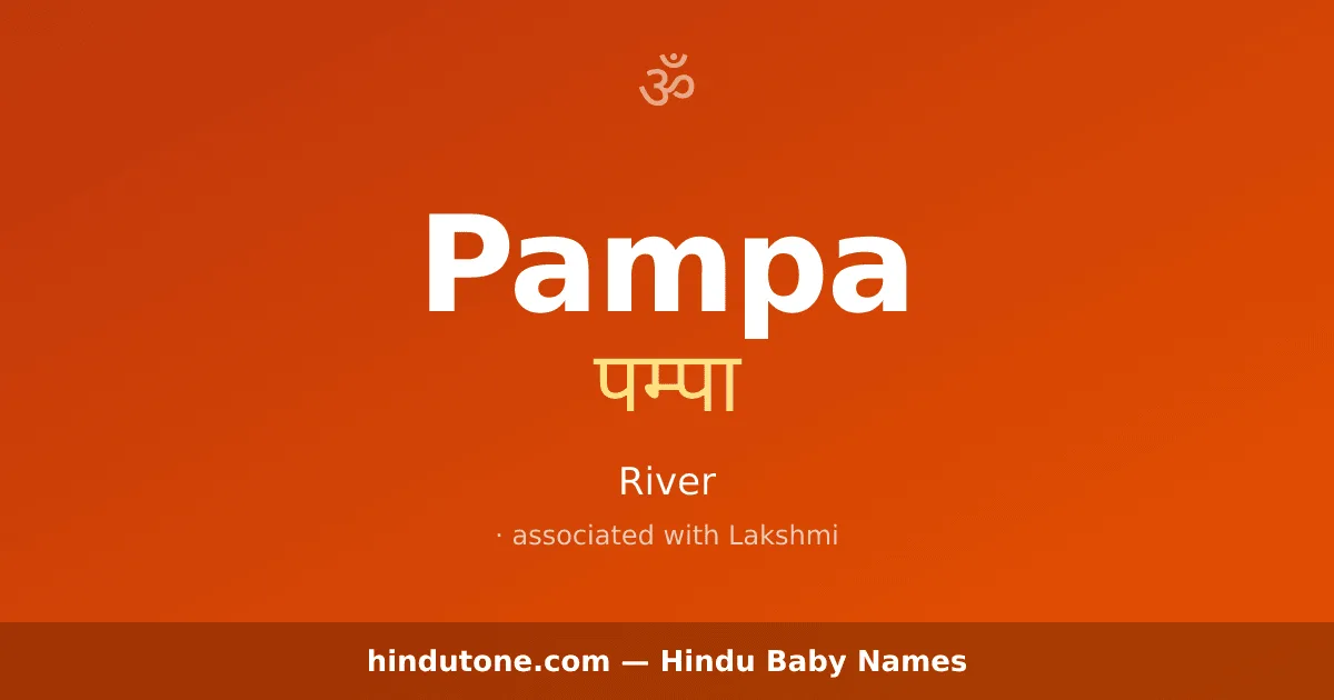Pampa — Hindu Girl Names with P