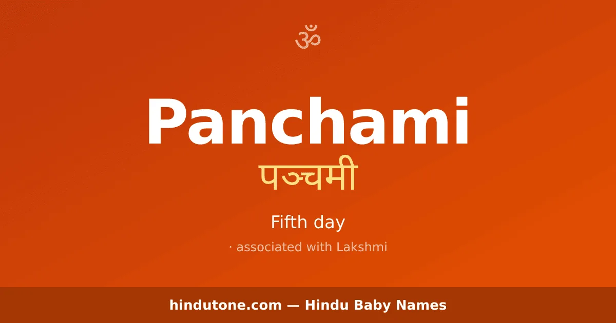 Panchami — Hindu Girl Names with P