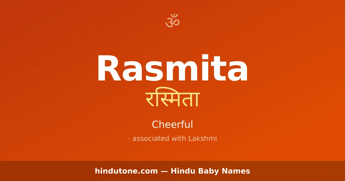 Rasmita — Hindu Girl Names with R