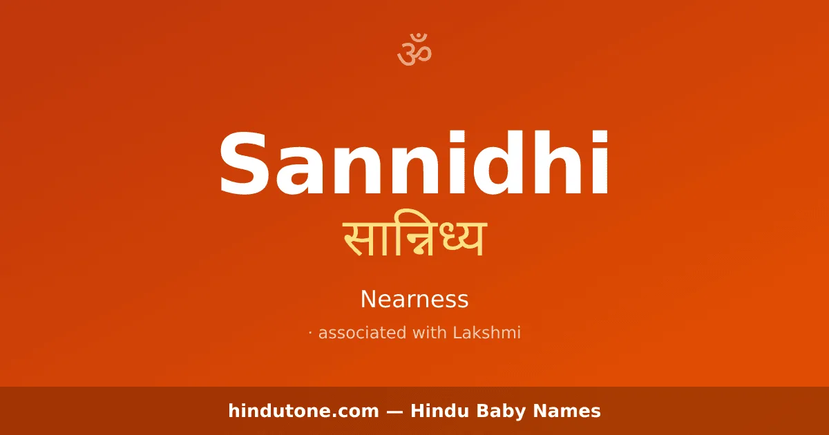 Sannidhi