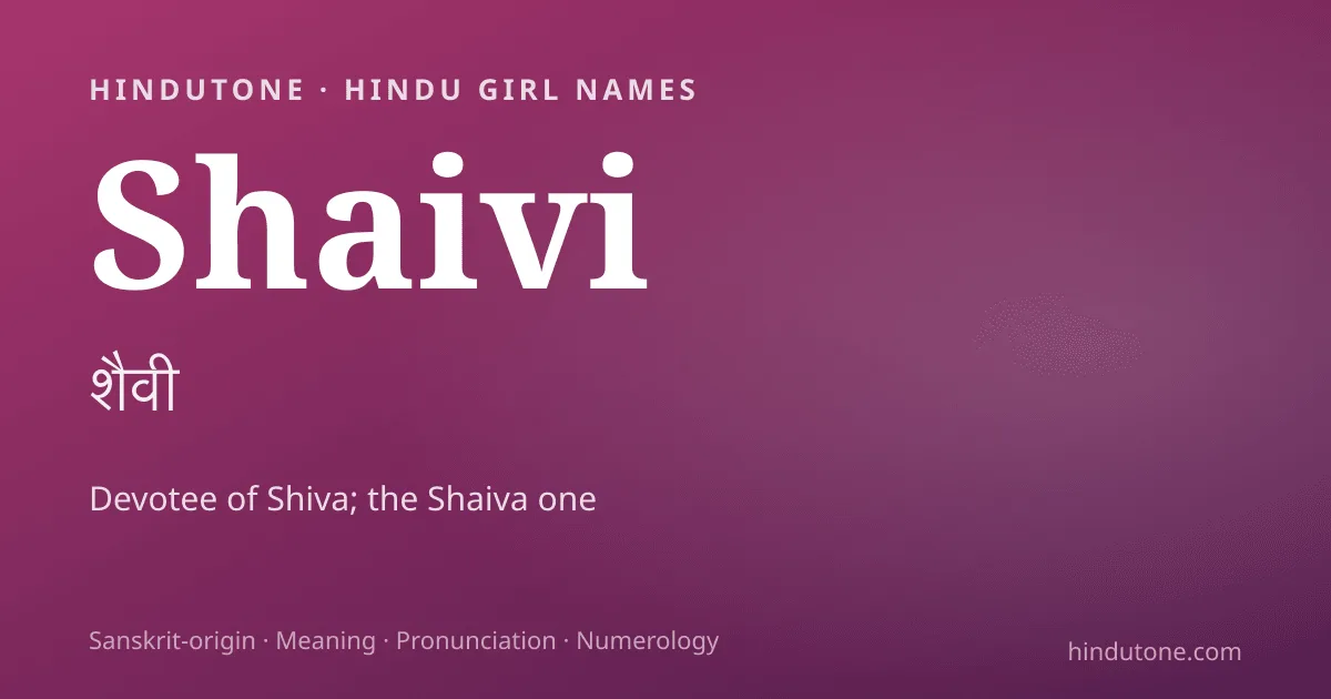 Shaivi