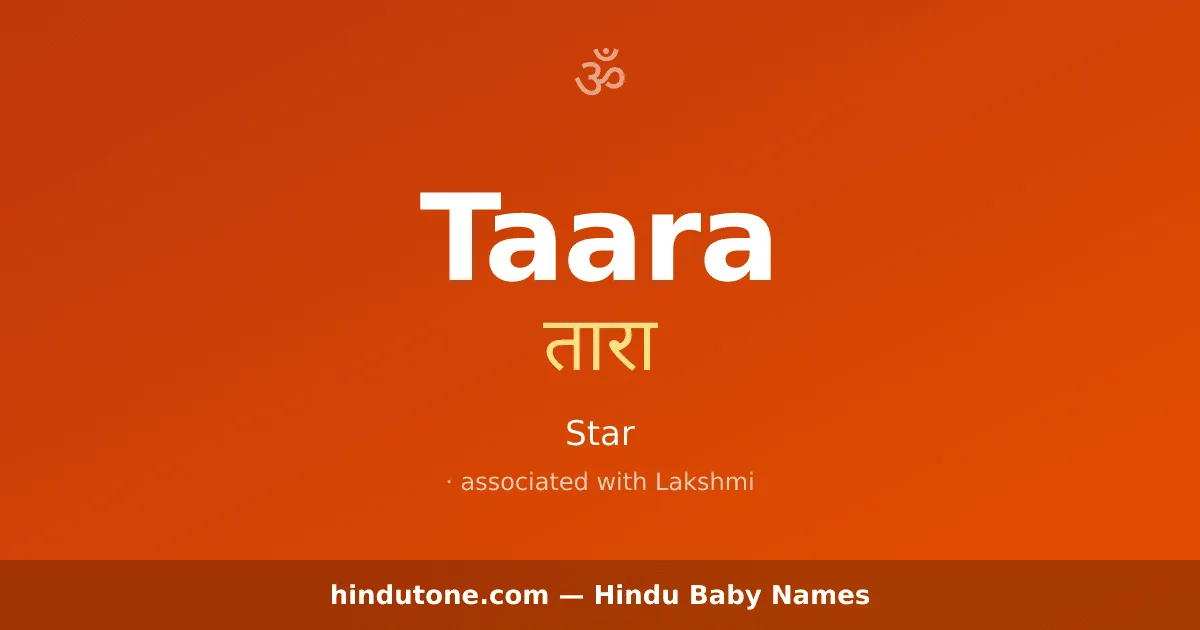Taara — Hindu Girl Names with T