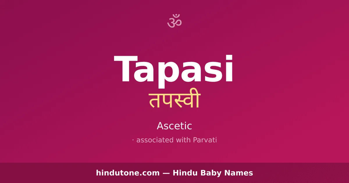 Tapasi — Hindu Girl Names with T