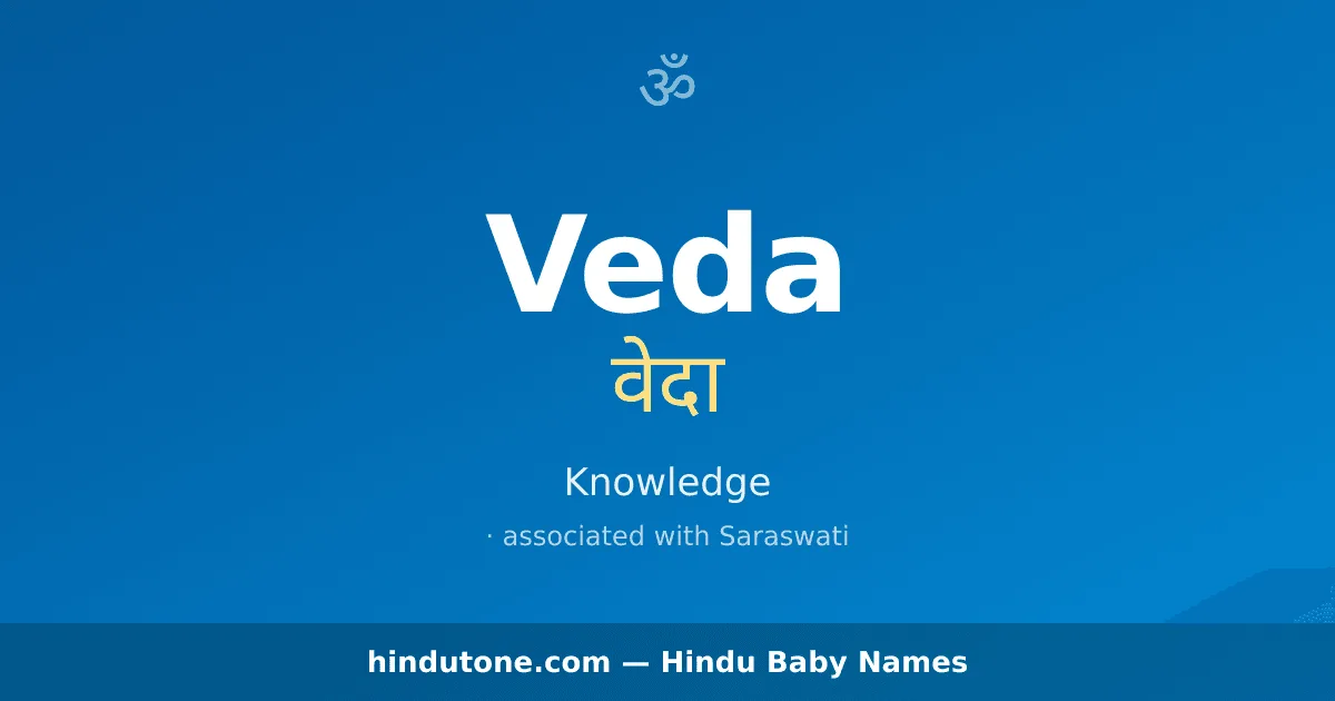 Veda — Hindu Girl Names with V