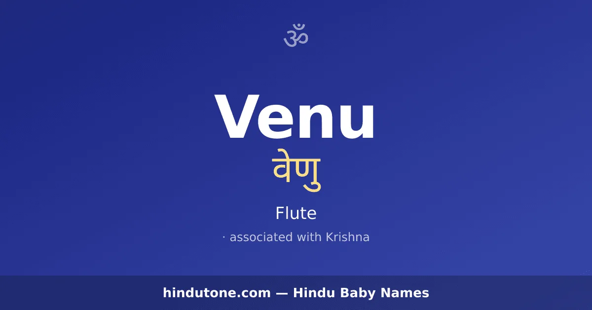 Venu — Hindu Girl Names with V