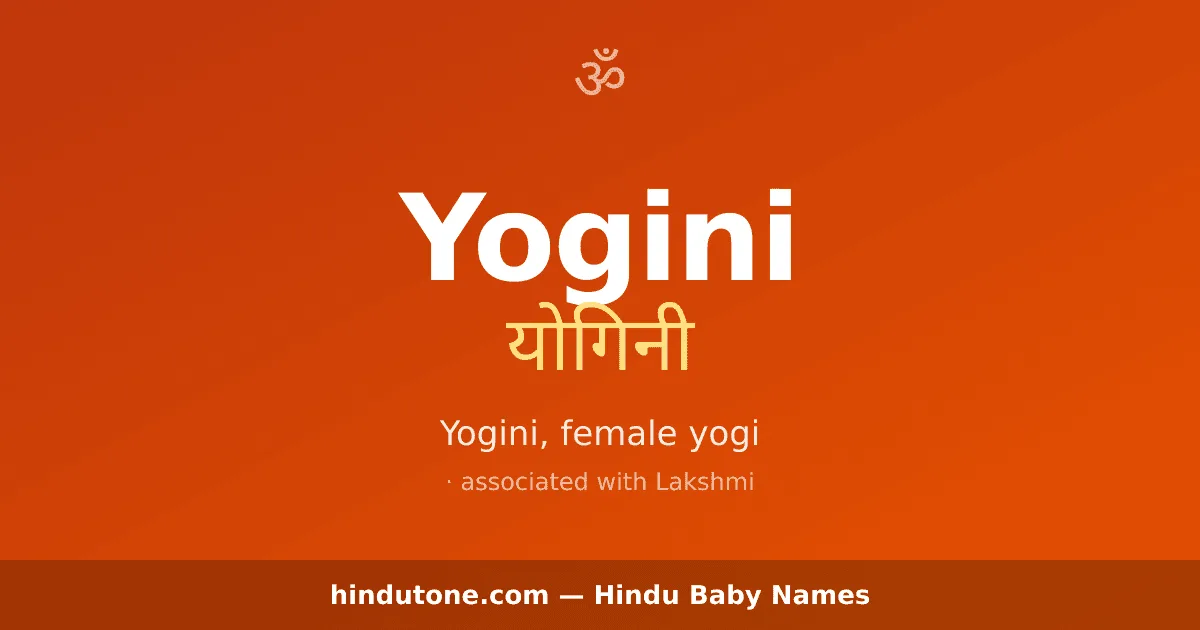 Yogini — Hindu Girl Names with Y