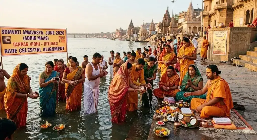 Somvati Amavasya June 2026: Rituals, Tarpan Vidhi & Why This Adhik Maas Amavasya Is Rare — Festivals