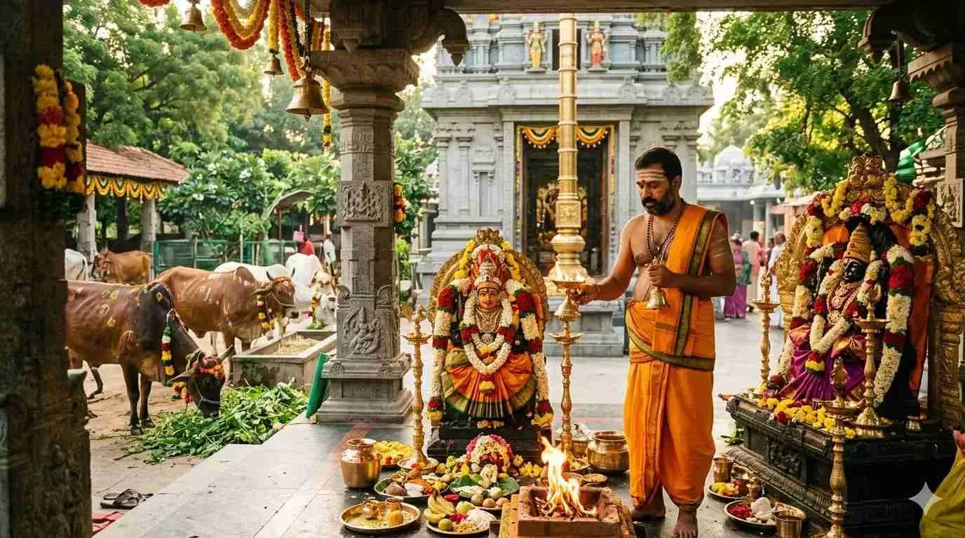 Temple Pujari Job 2026 — Sri Prathyangira Goshala, Vanasthalipuram, Hyderabad (₹12,000/month) — Temple Jobs
